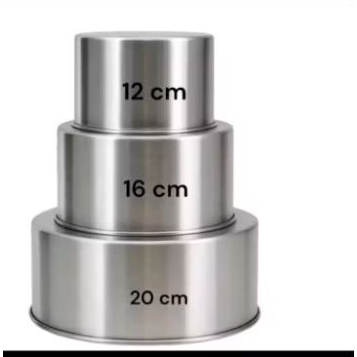 ASSADEIRA REDONDA ALTA 10 CM KIT COM 3 TAMANHOS