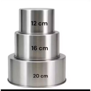 ASSADEIRA REDONDA ALTA 10 CM KIT COM 3 TAMANHOS