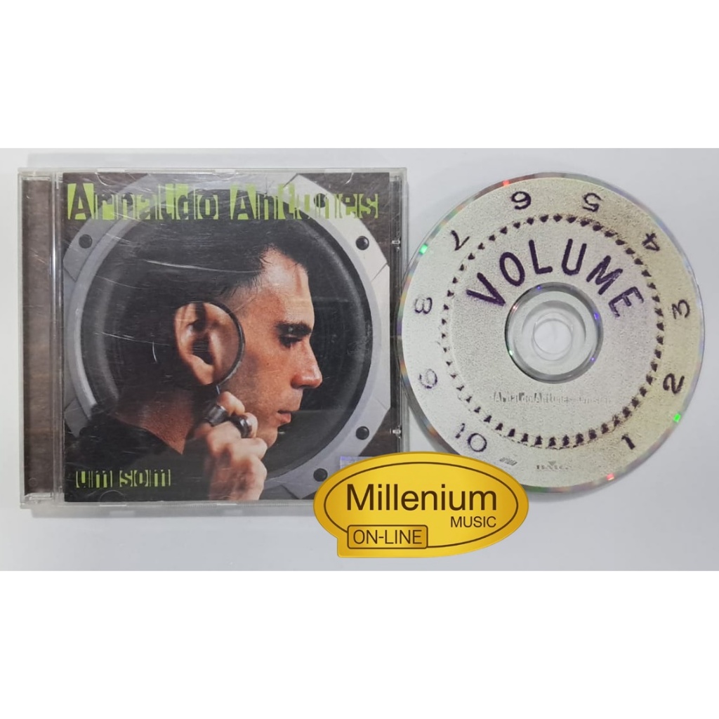 CD Arnaldo Antunes  Um Som 1998 Original Gravadora colecionador Ótimo Estado