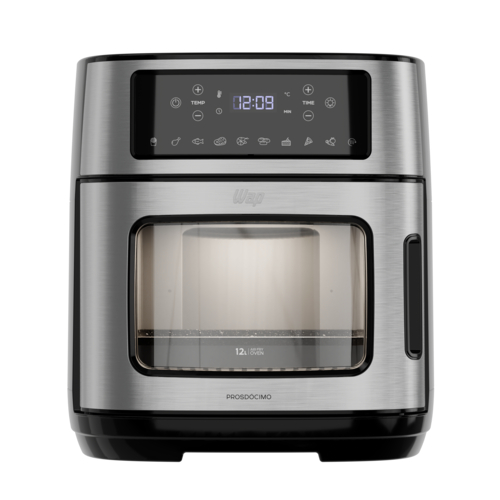 Air Fryer Oven WAP 12L Digital 220V Inox – 10 Funções, 2000W, Luz Interna e Porta Removível