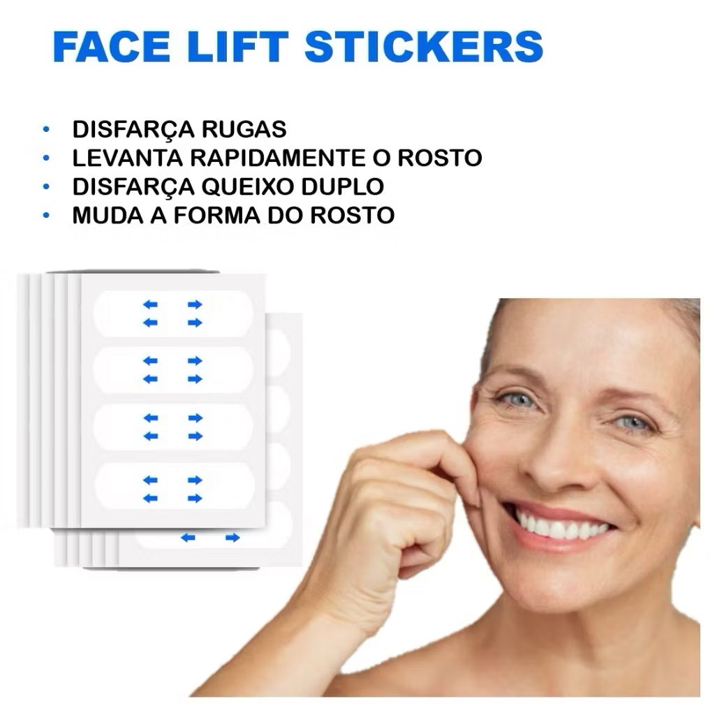 12—60 Pçs Adesivos Facial Fita De Lifting Anti Envelhecimento