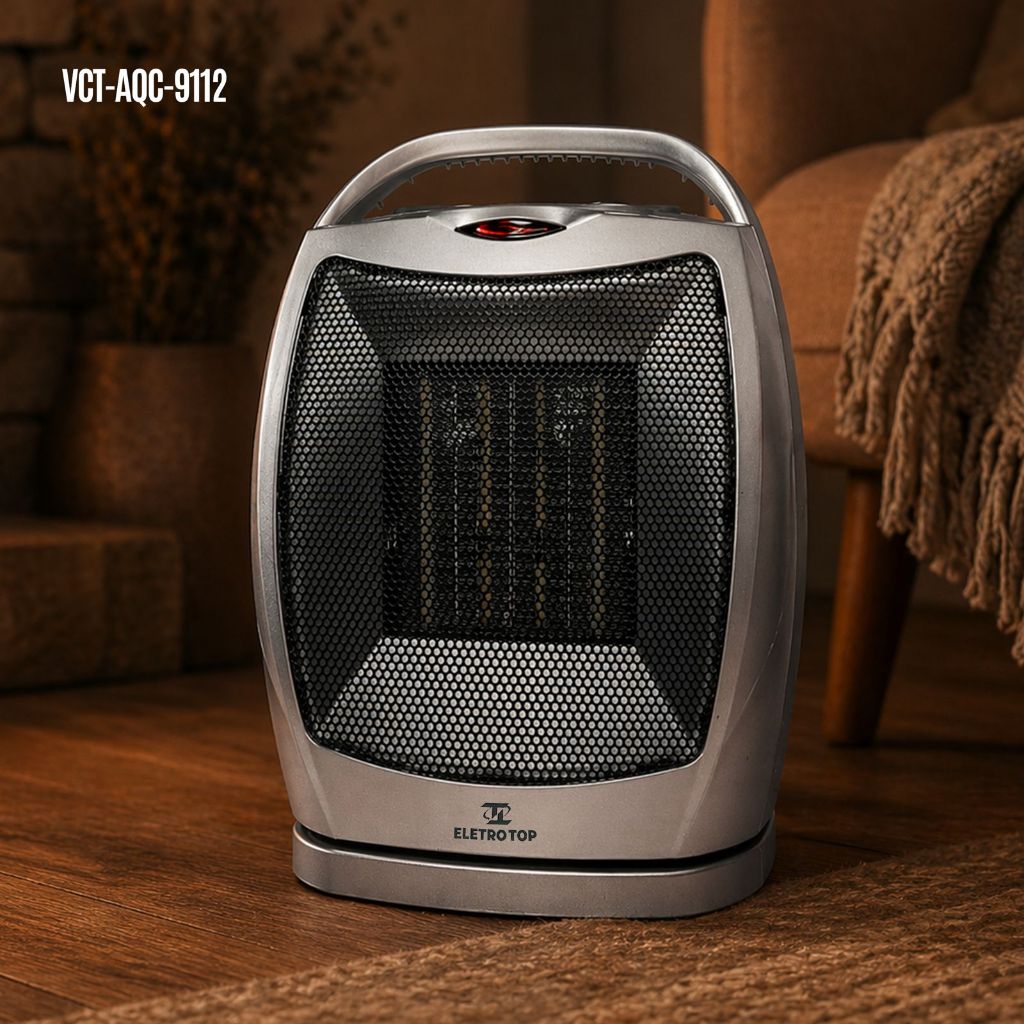Aquecedor Elétrico com Movimento Aquecedor Térmico que Gira 220v ou 127v Portátil