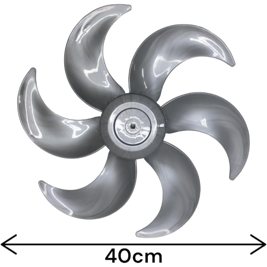 HELICE VENTILADOR MONDIAL VTX40 8 PÁS CINZA 40CM SUPER TURBO