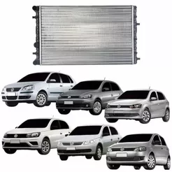 Radiador Agua Gol Saveiro Voyage G5 G6 G7 G8 Fox Polo Com Ar