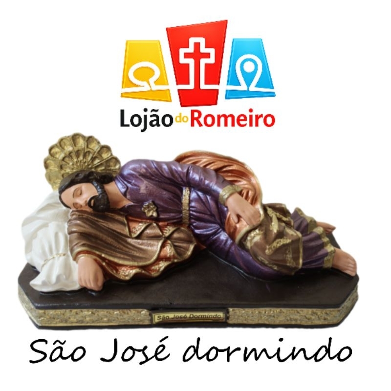 São José dormindo inquebrável 27cm ,19cm e 12cm. PODE MOLHAR