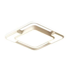Lustre Moderno Pendente Led Plafon 3 Em 1 Tonalidades Bivolt Luminária Teto Luxo Quarto Sala Quadrado