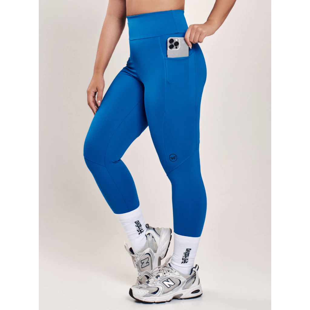 Calça Feminina Com Bolso Roupa Academia Fitness Confortável Poliamida — imagem 1