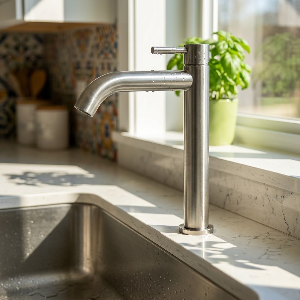 Torneira Lopazzi Clean Alta de 30cm com três opções de cores Para Bancada Banheiro Cuba Pia Lavabo Lavatório Cozinha