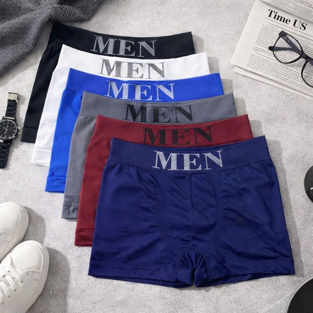 Kit Cuecas Boxer Men Sem Costura Microfibra Casual Premium Toque Macio Masculino PROMOÇÃO