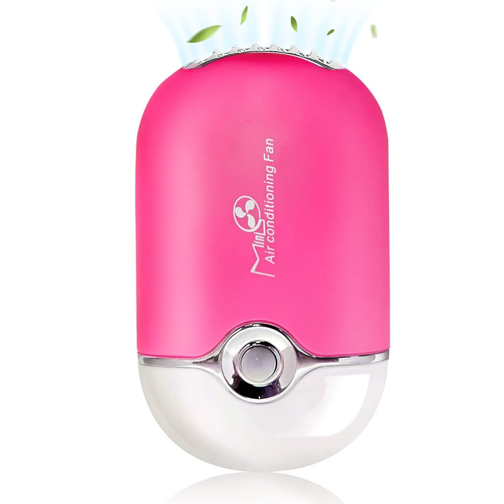Mini Ventilador Portátil para Cílios Recarregável Bivolt USB com 3 Velocidades Lash Designer