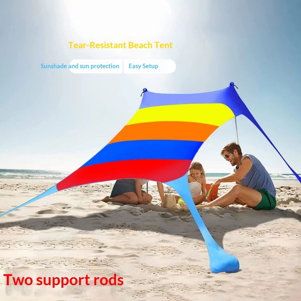 Beach tent, sunshade canopy, outdoor seaside canopy, camping beach canopy