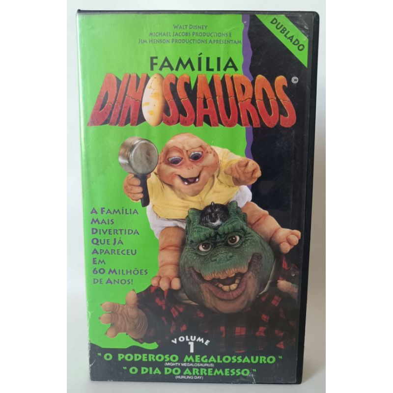 VHS Família Dinossauros Volume 1 Dublado Walt Disney série infantil clássico colecionador
