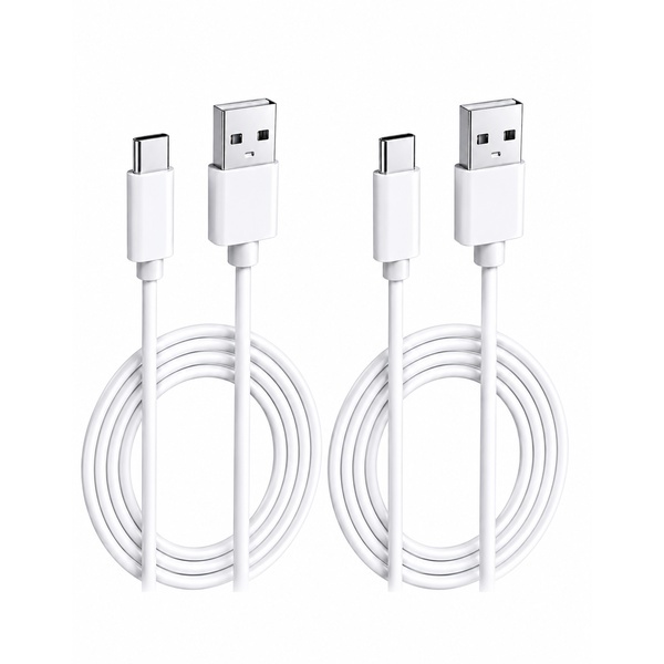 Kit 2 Cabos Carregador  TIPO USB-C Carrega Rápido 1 Metro Compatível Samsung Galaxy Apple e iPhone