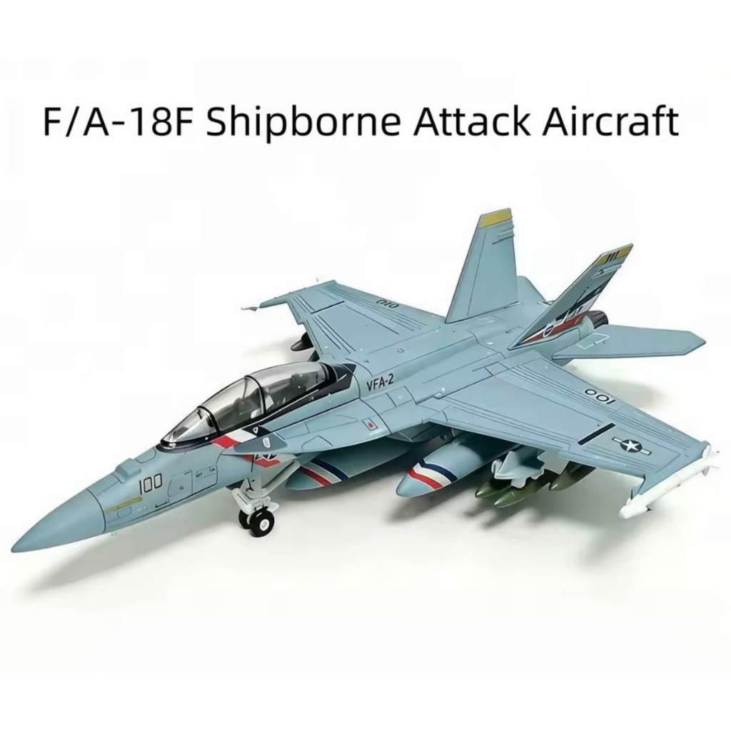 Miniatura Avião Caça de Combate F/A-18F Super Hornet – Escala 1:72 – Modelo Militar