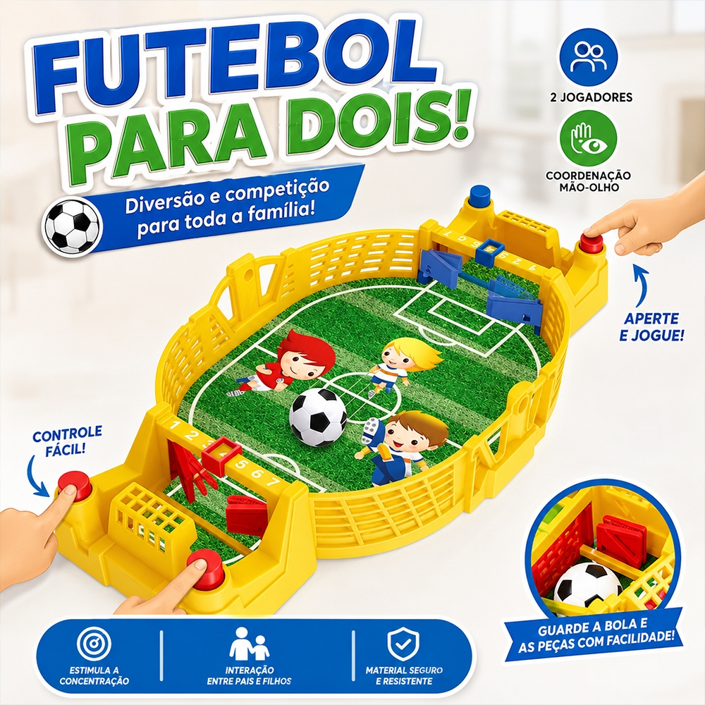 Mini Campo De Futebol Estilo Pinball Divertido Barato Gol A Gol