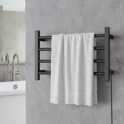 Toalheiro Térmico Elegance 4 Barras Porta Toalha Elétrico Bivolt Seca e Aquece Electrowood