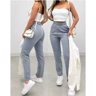 Calça Feminina Alfaiataria Calça Feminina Social Alfaiataria/Com Ziper Lateral