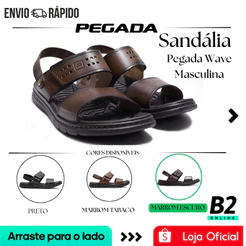 Sandália Pegada Wave Masculina Original Com Nota Fiscal e Garantia