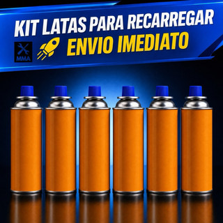 Kit Recarga Culinário Portátil de Cozinha Camping Churrasco Multiuso Para Fogareiro E Maçarico Portátil Gourmet S/ Gás