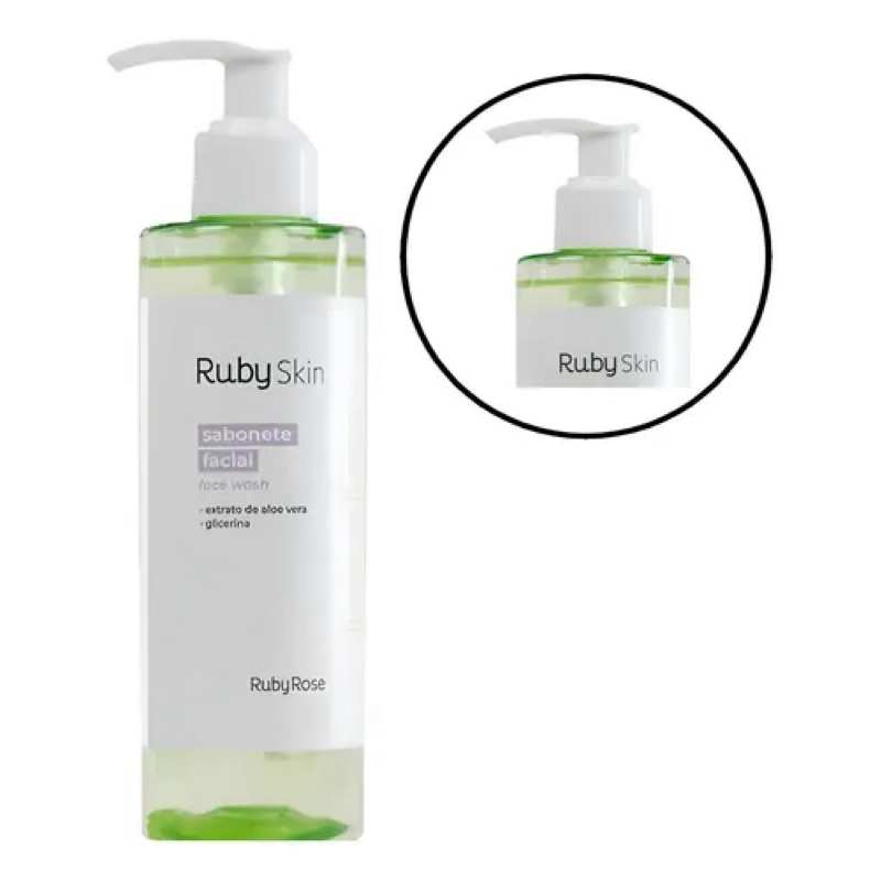Ruby Rose Sabonete Facial Aloe Vera e Glecerina Face Wash Ruby Skin