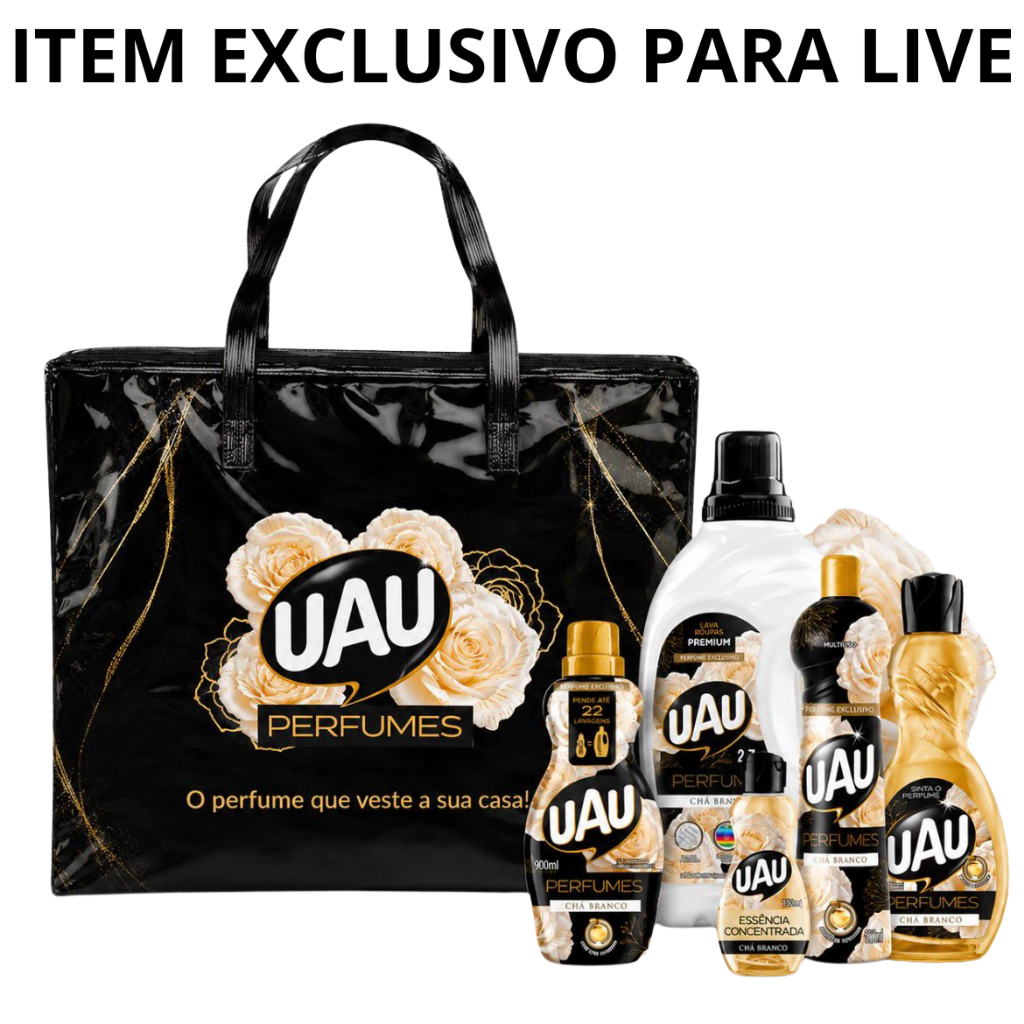 Linha Completa UAU Chá Branco + sacola