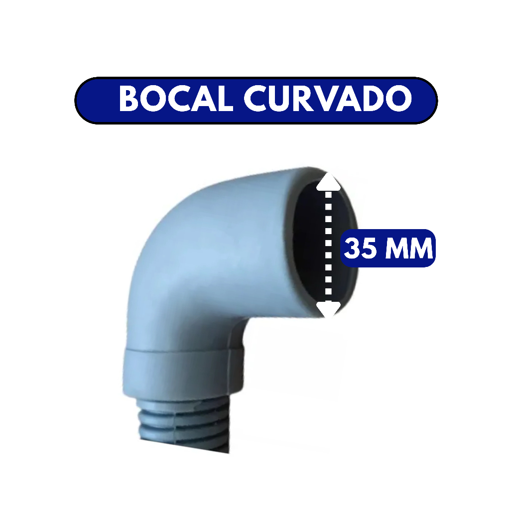 Mangueira Saída Água Lavadora Electrolux 90° A02080813 Original — imagem 2 de 2