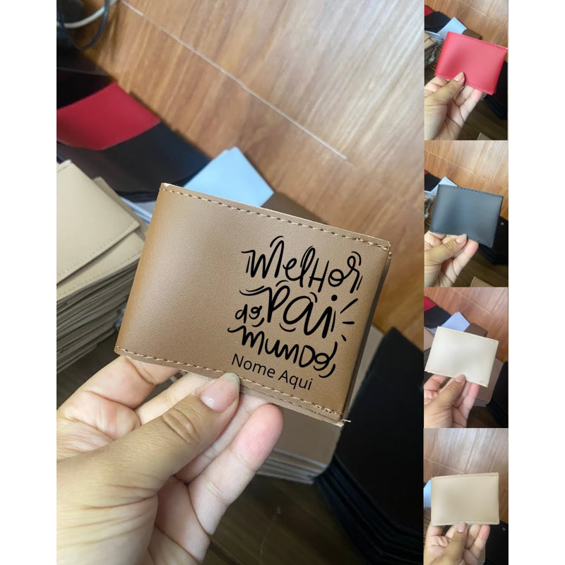 Porta-Cartão Dia dos Pais Personalizado ENVIAR NOME NO CHAT
