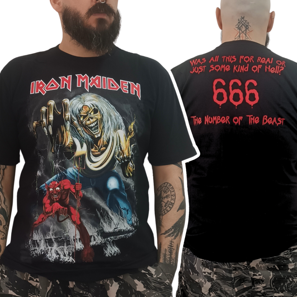 Camiseta Iron Maiden - The Number Of The Beast - Oficial Licenciado
