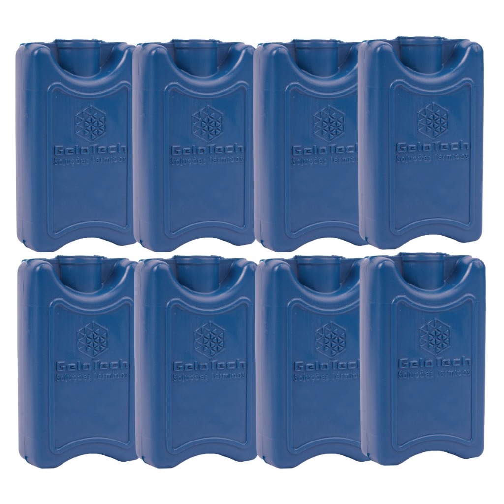 Kit Gelo 100ml Reutilizável Gelox Gelotech Bolsa Térmica Para Cooler Transporte Alimentos Bebidas Medicamentos