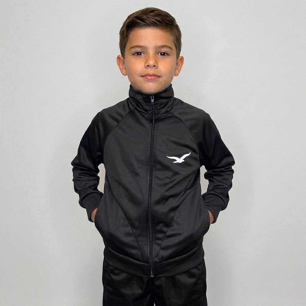 Jaqueta Chimpa Infantil Com Ziper e Bolsos e Punhos Origin's