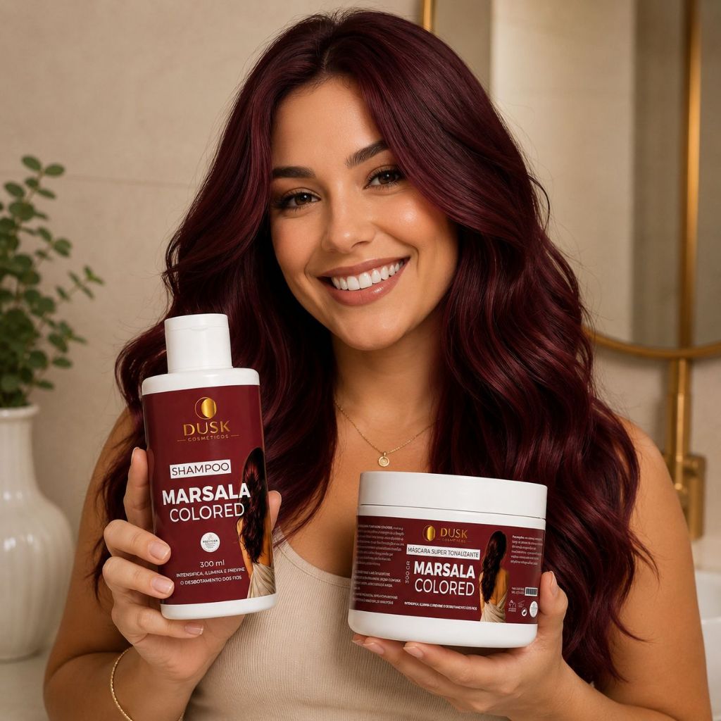 Kit Máscara Tonalizante 300G + Shampoo Tonalizante 300ML - L&Beauty