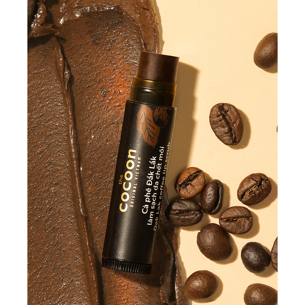 【Direct from Japan】COCOON Coffee Lip Scrub 5g Vegan Lip Care Exfoliator Moisturizing