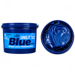 Graxa Azul Unilit Blue 2 Ingrax 500g Lítio Multiuso Rolamento Mancal Roçadeira Automotiva Industrial