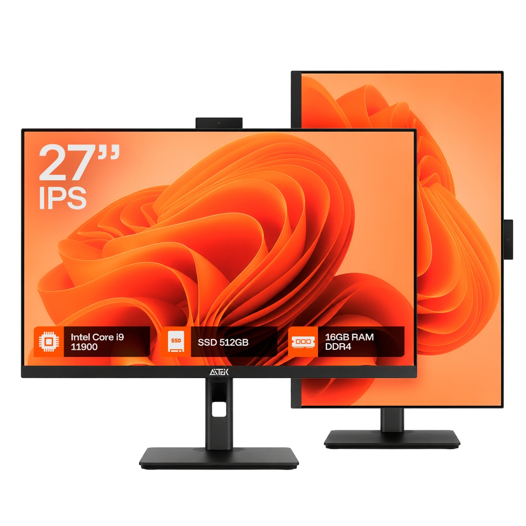 Computador All In One 27" Full HD IPS Intel Core i9 16GB RAM SSD 512GB Webcam Re