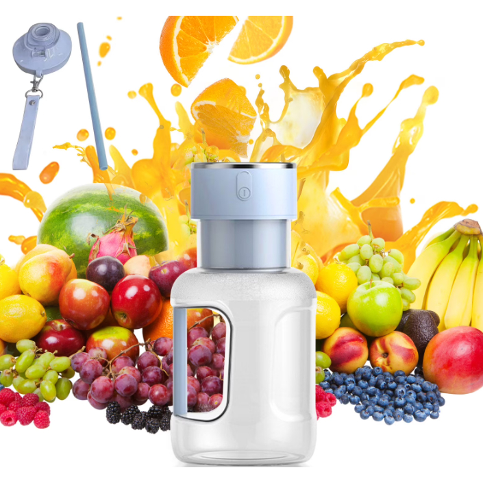 Garrafa Liquidificador Juicer Mixer 1500ml Recarregável USB Portátil Desde frutas frescas até seu whey