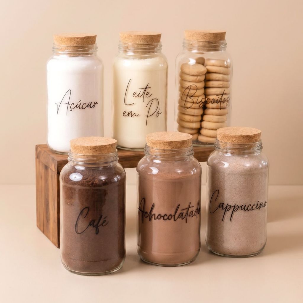 Kit Cantinho do Café Completo - Açúcar, Café, Biscoitos, Leite em Pó, Achocolatado, Cappuccino - …
