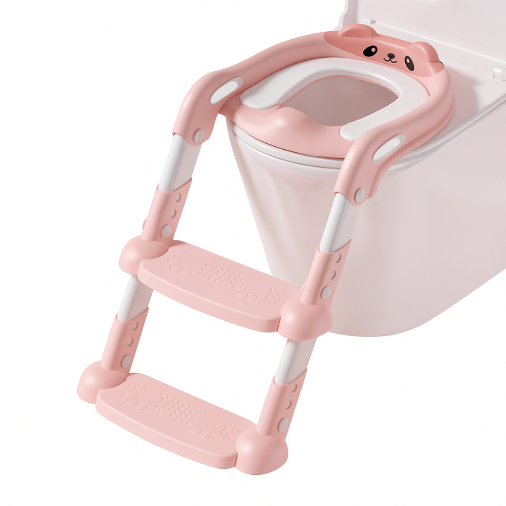 Assento Redutor Infantil Com Escada Para Vaso Sanitário