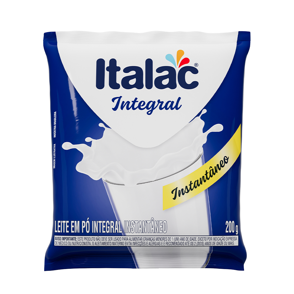 Multi-pack Leite Em Pó Integral Instantâneo Italac 200g