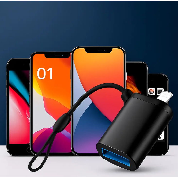 Adaptador OTG A'Gold Lightning USB-C para USB Original