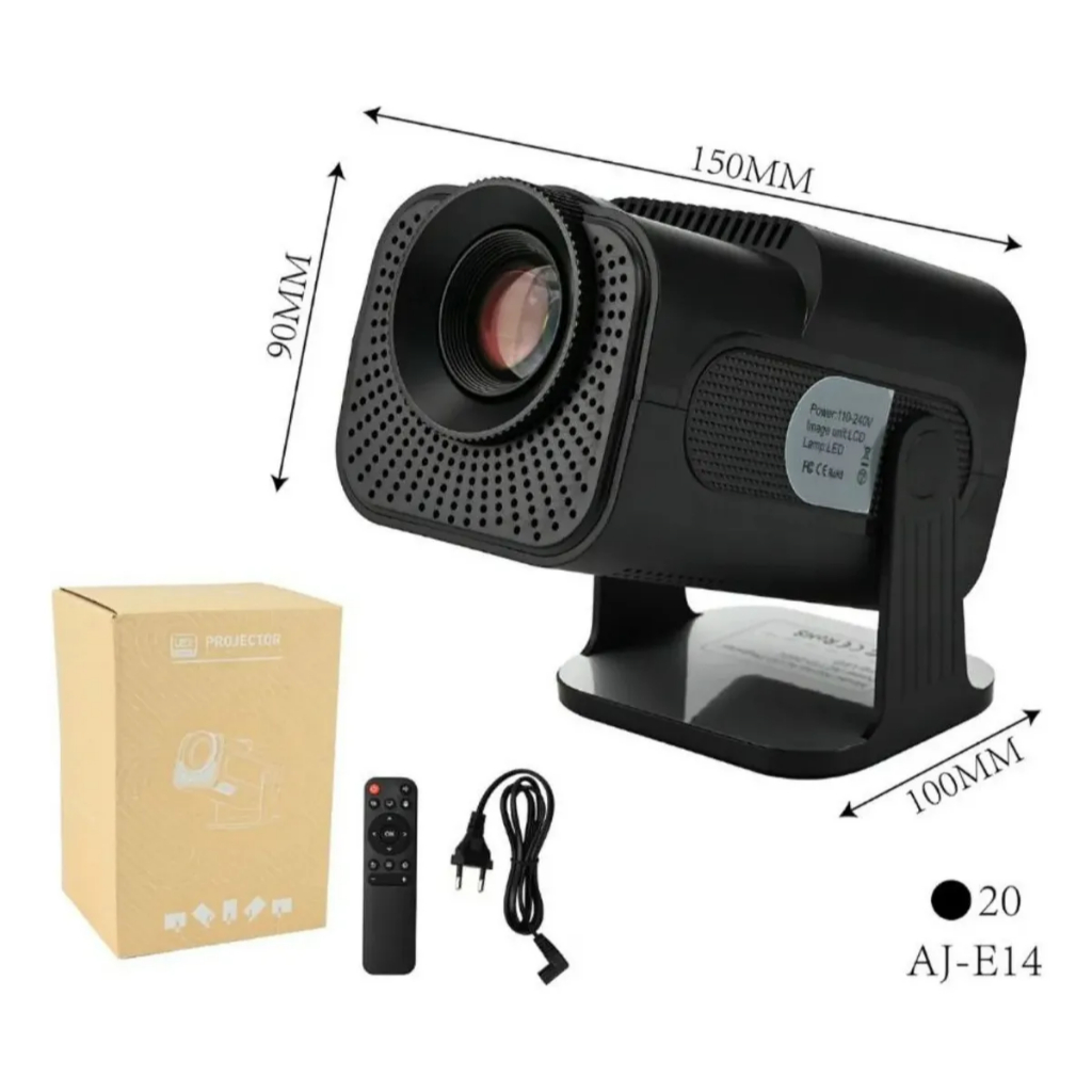 Projetor Portátil HY 320 Mini LED Full HD Cinema Casa USB HDMI - BM-F1121B