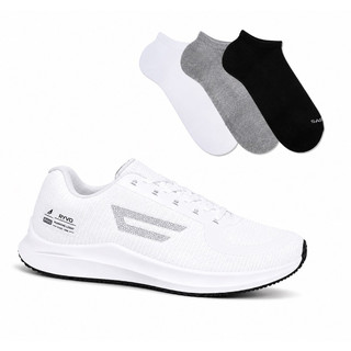 Kit Tênis Esportivo + Meia 100% Algodão Esportivo Academia Caminhada Cross Fit Envio imediato