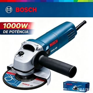 Esmerilhadeira Angular Bosch GWS 6 -100 1000W Lixadeira 220V Leve e Potente Máquina de polir e lixar
