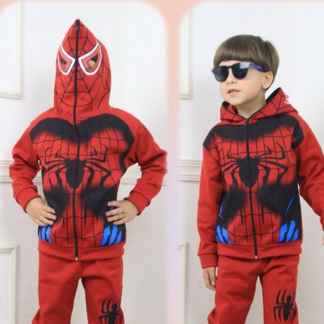Roupa Infantil Homem Aranha SO A BLUSA Moletom Infantil Masculino Personagem Super Herói flanelado por dentro