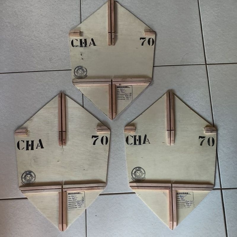 Forma gabarito modelo  Charuto de 70 cm