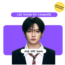 KIT FÃ LEE KNOW STRAY KIDS PERSONALIZADO - FANMADE - PHOTOCARDS - CHAVEIRO - ATÉ 100 ITENS