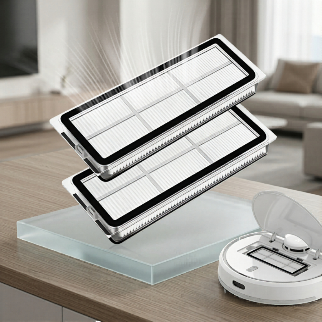 Kit 2 Filtros De Ar Robô Aspirador X10+/X10 Plus, X20+/X20 Plus, S10+/S10 Plus, S20+/S20 Plus, S40C