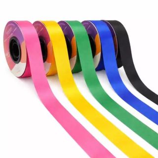 Fita Tafetá 20mm 50 metros Lisa Alta Qualidade Decorativa Cinderela Laço Decoração Artesanal