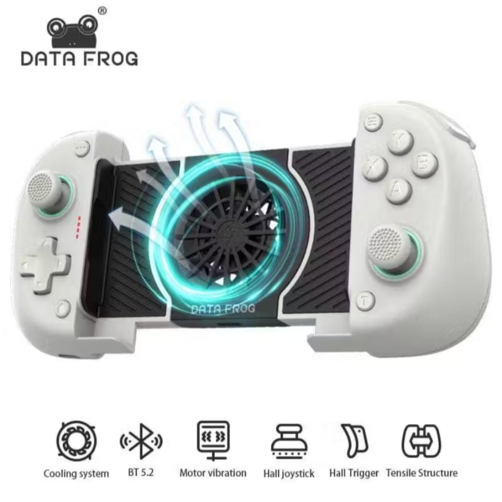 Controle sem fio celular DATA FROG X3 com cooler de resfriamento GAMEPAD de jogo Android gatilho hall