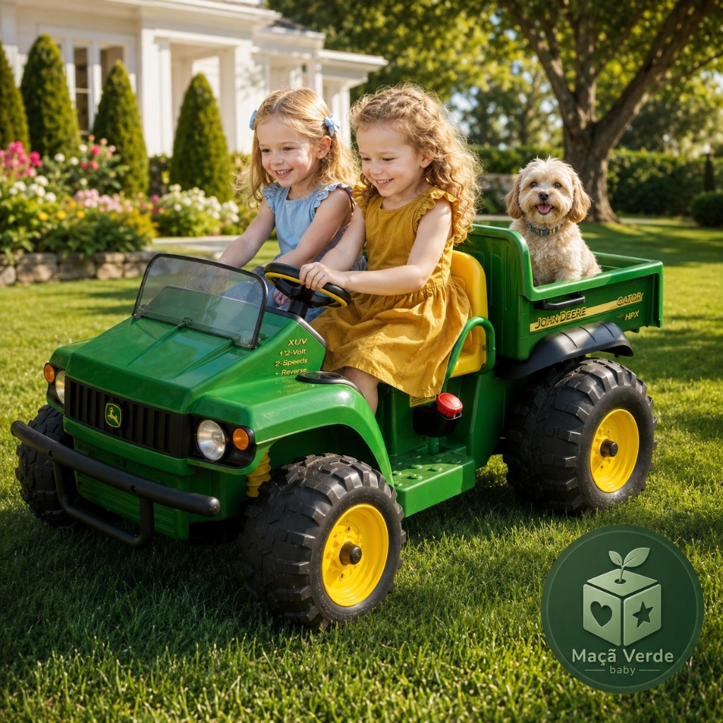 Tratorzinho Eletrico Peg Perego John Deere Gator 12V 2 lugares