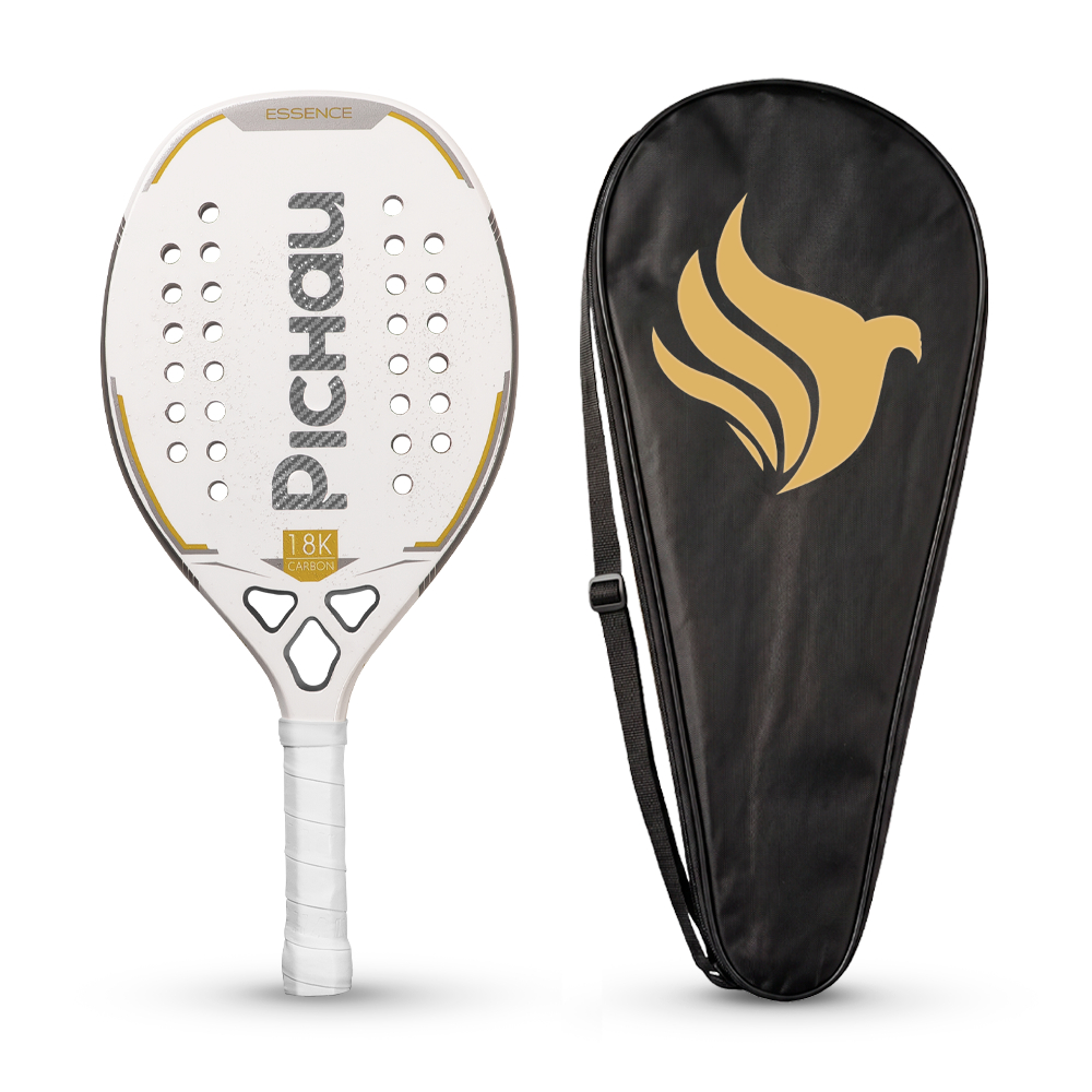 Raquete de Beach Tennis Pichau Lunar Bay 18K Carbon 28 Furos, PES-RKT-LNR